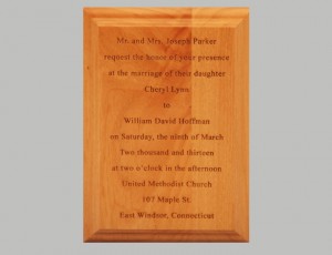 These personalized plaques are a great for gift giving. Whether as a way of saying “You’re a Special Person” to “Happy Retirement” or "Congratulations", this is a gift that will be cherished for years to come.