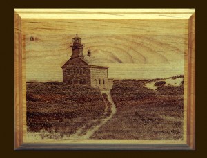Scanned Photograph Engraved an 8"x10"Wood Plaque