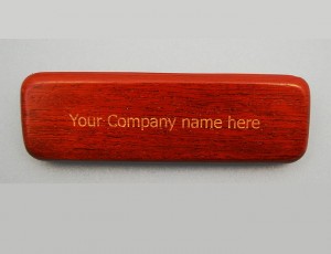 The price includes two free lines of text engraved on the Oval Pen Box top, or, contact us for other ways laser engraving may be used to customize your box