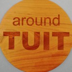 Laser Engraved and Cut Cherry-Wood A Round TUIT